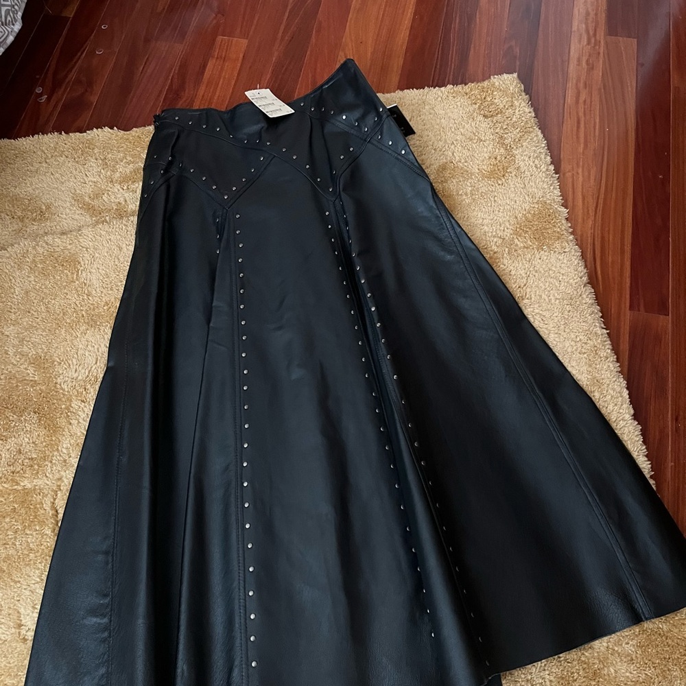 NWT Terra Nostra leather skirt size S